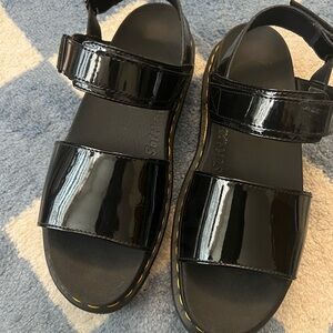 Black Dr. Marten Sandals